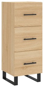 vidaXL Μπουφές Sonoma δρυς 34,5 x 34 x 180 εκ. από Επεξεργασμένο Ξύλο