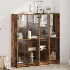 Highboard 2 pcs Παλιό Ξύλο 68 x 37 x 142 εκ Επεξεργασμένο ξύλο