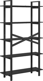 vidaXL Ράφι Βιβλίων 5 επιπέδων 100 x 33,5 x 178 εκ Επεξεργασμένο Ξύλο