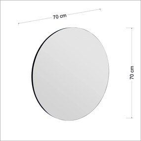 Καθρέπτης Μαύρο SICAR 70x2.2x70