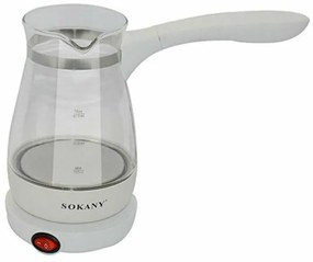 Sokany YLW-607 Ηλεκτρικό Μπρίκι 600W με Χωρητικότητα 500ml Λευκό