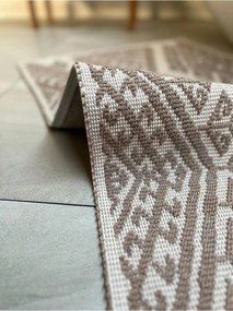 Stewehome Σετ 2 τεμαχίων βαμβακερών χαλιών μπάνιου Μπεζ 60x100x6 cm