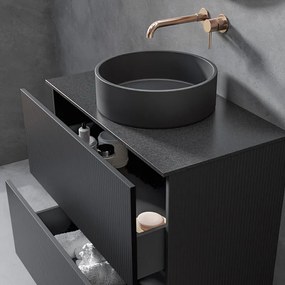 Furnibath EQ 101 - Βάση Επιτραπεζιου Νιπτηρα με Συρταρια 101x47 - MDF 6002 GLOSS