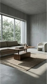 Stewehome Μοντέρνο τραπεζάκι σαλονιού από MDF με τετράγωνο σχήμα