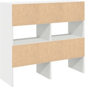 vidaXL Ράφια παπουτσιών 2 τμχ στοιβαζόμενα Λευκό 89,5x30x40 cm