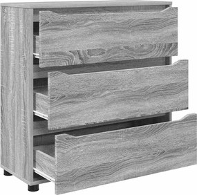 vidaXL Ντουλάπι αποθήκευσης Γκρίζο Σονομα 80 x 31 x 81 εκ