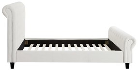 Κρεβάτι Riverton 634, Διπλό, Ανοιχτό καφέ, 140x200, Ταπισερί, Τάβλες για Κρεβάτι, 156x250x118cm