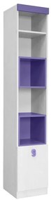 MATIS Στήλη βιτρίνα Numero 1V Μωβ Matis584629