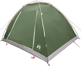 vidaXL Σκηνή Camping με στέγη Πράσινο 4 ατόμων Πολυεστέρας και Χάλυβας