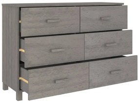 vidaXL Συρταριέρα HAMAR Αν. Γκρι 113 x 40 x 80εκ. Μασίφ Ξύλο Πεύκου