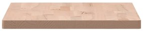 vidaXL Επιφάνεια Τραπεζιού Ορθογώνια 60x40x2,5 εκ. Μασίφ Ξύλο Οξιάς