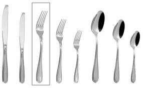 Πιρούνι Φαγητού Empire 20.7cm 18/0 Gys204K12 Silver Espiel Stainless Steel