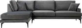 Corner Sofa Papira Corner Left (Chl+3R) - Anthracite Anthracite