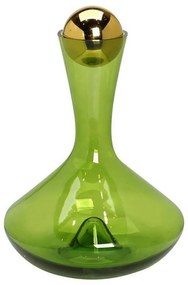 Μποτίλια - Καράφα Με Χρυσό Πώμα Leg107 Green Espiel Glass