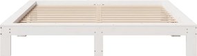 vidaXL Σκελετός Κρεβ. Χωρίς Στρώμα Λευκό 180x200 εκ Μασίφ Πεύκο