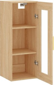 vidaXL Ντουλάπι Τοίχου Sonoma Δρυς 34,5 x 34 x 90 εκ.
