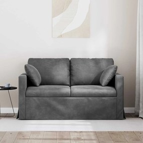 vidaXL Καναπές Σκούρο Γκρι