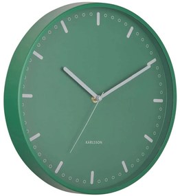 Ρολόι Τοίχου Cool Retro KA6071GR Φ30cm Retro Green Karlsson Αλουμίνιο