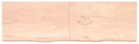 vidaXL Ράφι Τοίχου 200x60x(2-4) εκ. από Ακατέργαστο Μασίφ Ξύλο Δρυός