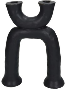 Κηροπήγιο Μαύρο Κεραμικό 19.5x6.5x27cm - 05153999