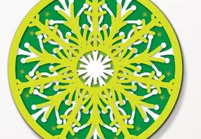 Intra απο ξύλο plywood 3mm-4mm πάχος Χριστουγεννιάτικο τρισδιάστατο Snowflake Δίασταση 8x8 cm INTRAFABR-77595792