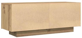 vidaXL Έπιπλο Τηλεόρασης Artisian Δρυς 100x35x40 εκ Επεξεργασμένο Ξύλο