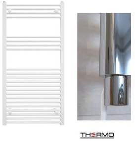 Thermo ALTO Θερμαινόμενη πετσετοκρεμάστρα από Mild Steel με ηλεκτρική λειτουργία, 120x60cm White