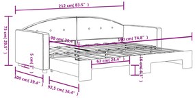 ΚΑΝΑΠΕΣ ΚΡΕΒΑΤΙ ΣΥΡΟΜΕΝΟΣ ΜΑΥΡΟΣ 90X190 ΕΚ. ΒΕΛΟΥΔΙΝΟΣ 3197316