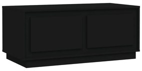 Τραπεζάκι Σαλονιού Μαύρο 102x50x44 εκ. από Επεξεργασμένο Ξύλο - Μαύρο