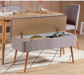 Extendable Dining Table &amp; Chairs Set (5 Pieces) Vina 0701 - 4 - Atlantic, Grey Atlantic Pine
Grey