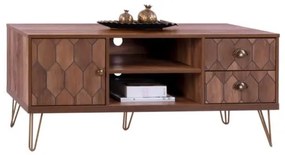 ΕΠΙΠΛΟ TV PHILIPPA HM8674 ΣΕ ΚΑΡΥΔΙ ΑΠΟΧΡΩΣΗ ΜΕ ΧΡΥΣΟ 130x39,5x51Y εκ.
