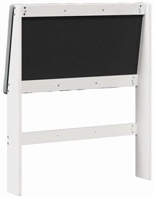 vidaXL Ταπετσαρισμένο κεφαλάρι Ανοιχτό γκρι 80 cm Στερεά ξυλεία πεύκου