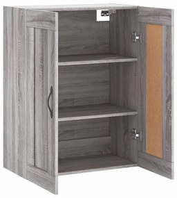 vidaXL Ντουλάπι Επιτοίχιο Γκρι Sonoma 69,5 x 34 x 90 εκ. Επεξεργ. Ξύλο