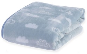 Κουβέρτα Βρεφική Clouds Blue Nef-Nef Αγκαλιάς 75x100cm Polyester
