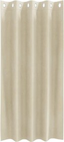vidaXL Κουρτίνες συσκότισης 2 pcs Κρεμ 140 x 175 cm Βελούδο