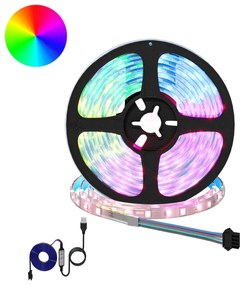 vidaXL Λωρίδα LED 2 pcs Μαύρο και Διαφανές 3000 χιλ