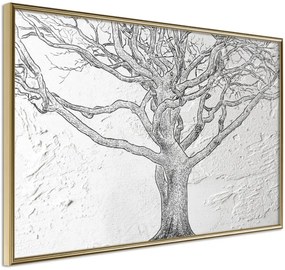 Αφίσα - Tangled Branches - 30x20 - Χρυσό - Χωρίς πασπαρτού