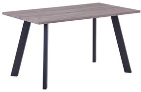 Τραπέζι BAXTER 140x80cm Sonoma Oak/Βαφή Μαύρη