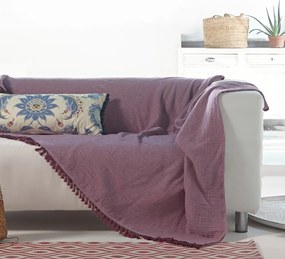 Ριχτάρι Greta 42 Purple Kentia Διθέσιο 180x240cm 100% Βαμβάκι