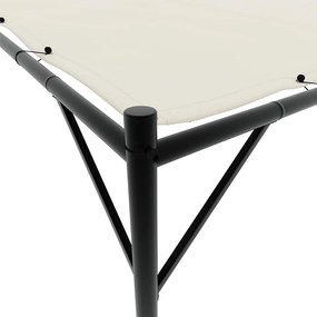 vidaXL Κιόσκι Λευκό 4x4 μ. 180 γρ/μ² από Ύφασμα και Ατσάλι