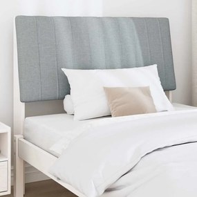 vidaXL Ταπετσαρισμένο κεφαλάρι Ανοιχτό γκρι 100 cm
