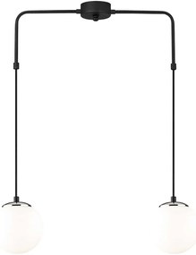 Φωτιστικό Οροφής Uzum 892OPV1471 60x15x100cm 2xE27 40W Black-White Opviq