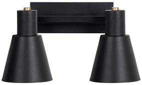 Φωτιστικό Τοίχου - Απλίκα Funnel 942FLG2194 38x21x21cm 2xE27 40W Black Opviq