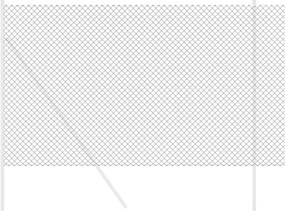 vidaXL Φράχτης αλυσίδας Γκρι 25 x 1,6 μ Ατσάλι