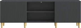 vidaXL Ντουλάπι TV Μαύρο 150 x 31 x 50 εκ. Επεξεργασμένο Ξύλο