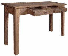 vidaXL Τραπέζι Κονσόλα 123x42x75 εκ. από Μασίφ Ξύλο Μαόνι