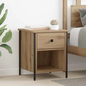 vidaXL Κομοδίνο 2 pcs artisan δρυς 40 x 42 x 50 cm Επεξεργασμένο ξύλο