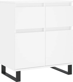vidaXL Συρταριέρα Λευκή 60 x 35 x 70 εκ. από Επεξεργασμένο Ξύλο