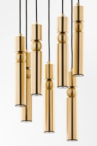 Κρεμαστό Φωτιστικό Alas Φ37cm 7xGU10 Χρυσό