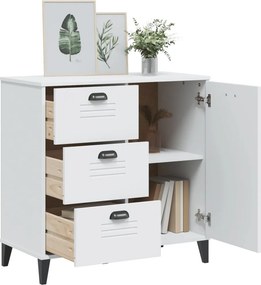 vidaXL Μπουφές VIKEN Λευκός 80 x 40 x 80 εκ. από Επεξεργασμένο Ξύλο